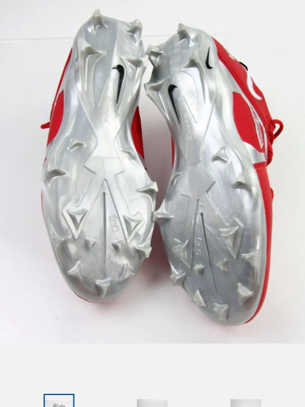 Men's NWT Nike Alpha Menace football cleats. Ohio State